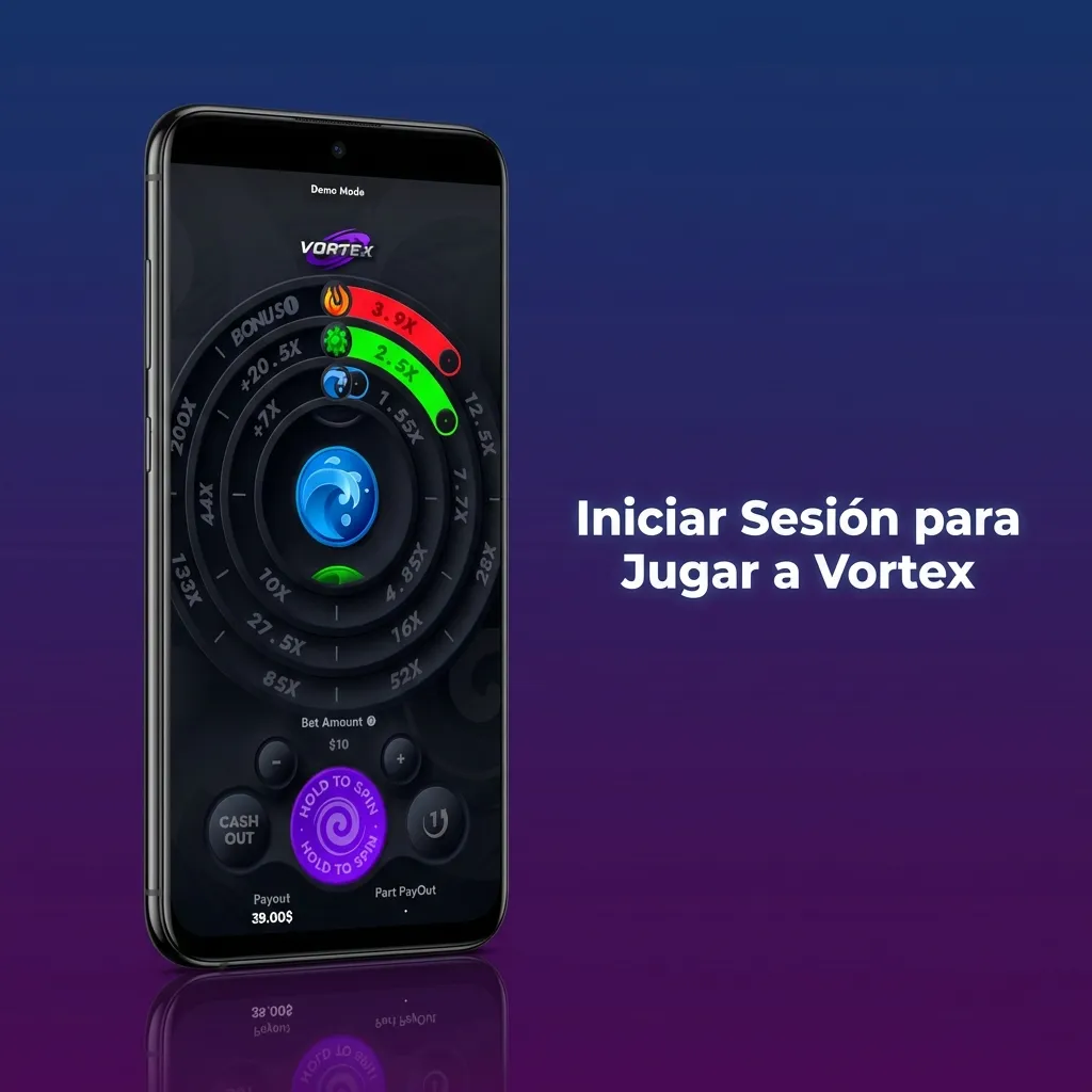 Usuario ingresando credenciales en pantalla de inicio de sesión de Vortex con campos de email y contraseña