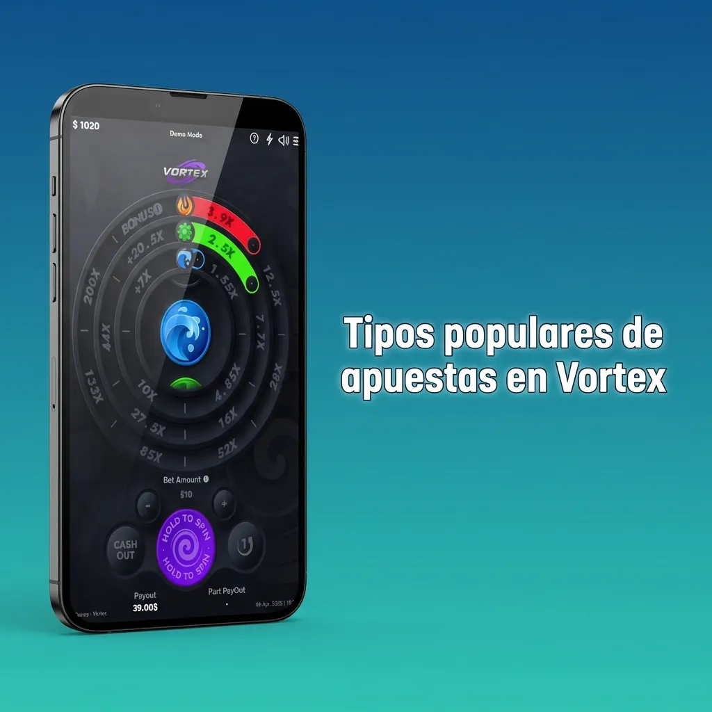 Vortex betting interface showing single and double bet options with auto-bet and auto-cashout features