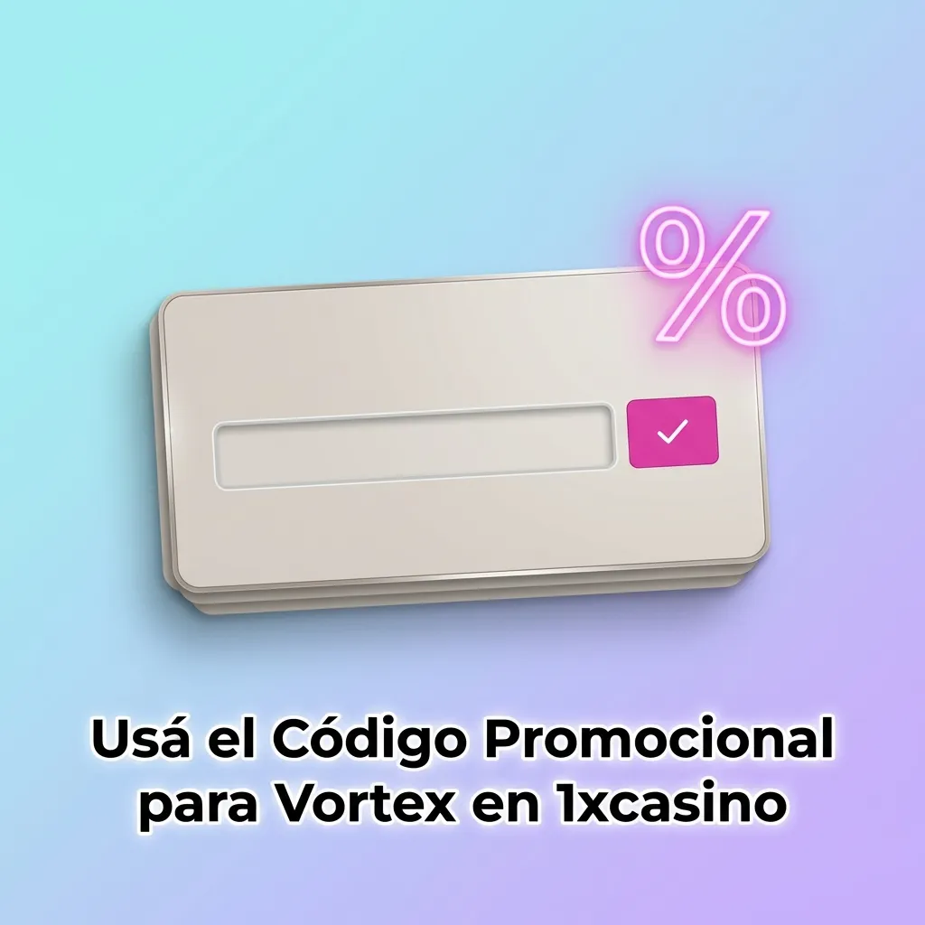 Players entering promo code for Vortex game on 1xcasino registration page to unlock exclusive bonuses and free spins