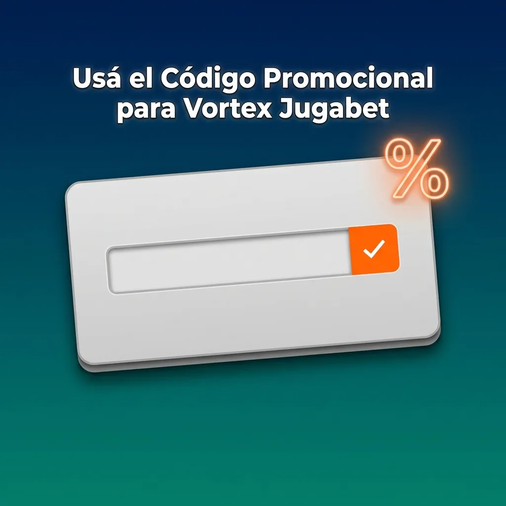 Jugabet promotional code VORTEX200 input field offering 20% bonus on second deposit for casino players